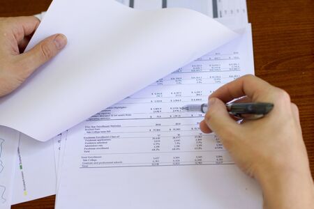 a detailed statement of income / expenses in the enterprise