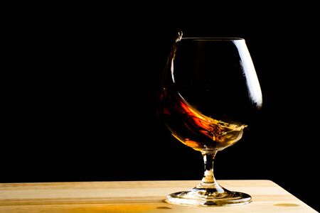 Glass of cogniac