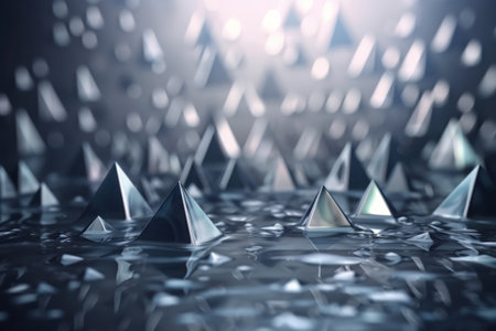Minimal and stylish gray background with clean geometric shapesの素材