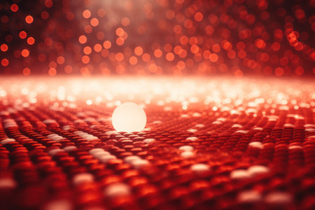Abstract and geometric dots in shades of red and whiteの素材