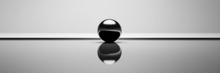 An abstract black and white illustration that exudes calmness and simplicityの素材