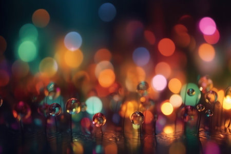 Abstract light blur bokeh background in vibrant colorsの素材