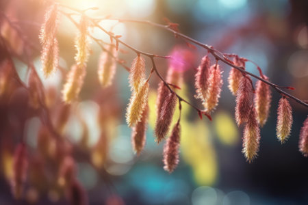 A springtime floral bokeh background perfect for wallpapers and postersの素材