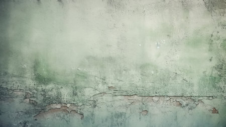 A light green textured background with a toned painted old concrete wallの素材