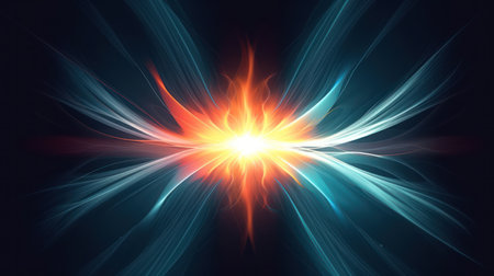 Transcendent Beauty: Ephemeral Light Piercing Vibrant Colorsの素材