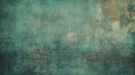 Rustic Beauty: Vintage Style Green Wall with Tonal Textureの素材