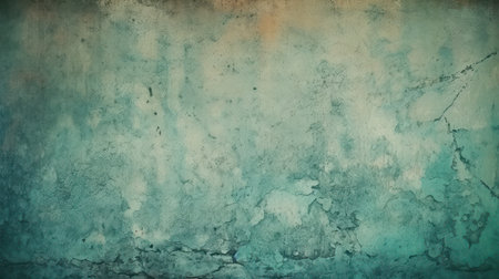 Rustic Beauty: Vintage Style Green Wall with Tonal Textureの素材