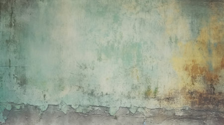 A light green textured background with a toned painted old concrete wallの素材