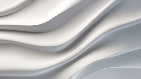close-up shot of a smooth surface on a tonal modern paper wall with a light gray texture backgroundの素材