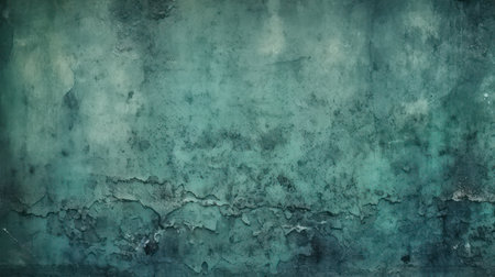 Rustic Beauty: Vintage Style Green Wall with Tonal Textureの素材
