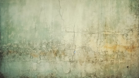 A light green textured background with a toned painted old concrete wallの素材