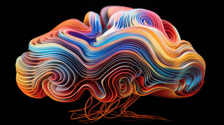 Colorful Abstract Brainの素材