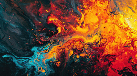 Surreal Soundscapes, Fire & Liquid Ice Paintingの素材