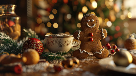 Warm and Cozy Christmas Cookie Compositionの素材