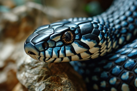 Sleek Blue Dalmatian Snakeの素材