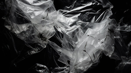 Eco-conscious Elegance, Plastic Bag in Monochromeの素材