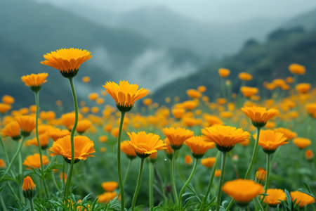 Vibrant Orange Blossoms, Terragen-inspired Serenityの素材