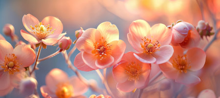 Blooming Floral Symphony on Digital Canvasの素材