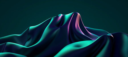 Energetic Teal and Blue Harmony in Abstract Artの素材