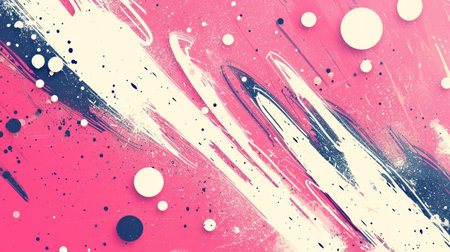 Pink and White Retro Dot Patternの素材