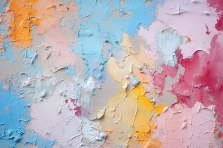 Vintage Charm: Colorful Texture Background with Visible Brush Strokesの素材