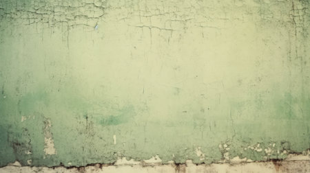 A light green textured background with a toned painted old concrete wallの素材