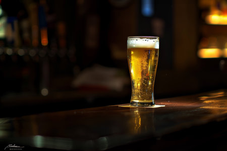 Golden Glow, Indulge in the Smoothness of Light Beer at the Pubの素材