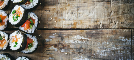 Sushi Sensation, Savory Maki Rolls Ready to Satisfyの素材