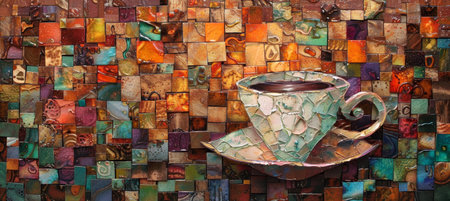 Dreamscape Coffee, Surreal Abstract Wall Artの素材