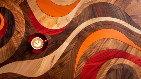 Dreamscape Coffee, Surreal Abstract Wall Artの素材