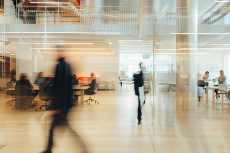 Dynamic Office Motion, Busy Professionals in Actionの素材