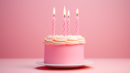 Birthday Cake in Minimalistic Styleの素材