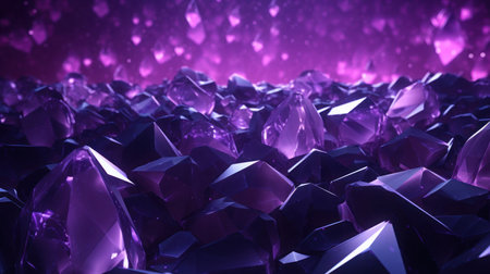 Dark Background with Amethyst Patternsの素材