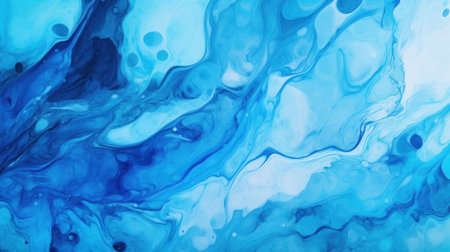 Seamless Blue Ink Marble Patternの素材