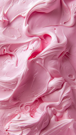 Delicious Pink Ice Cream Close-Up on Textured Backgroundの素材