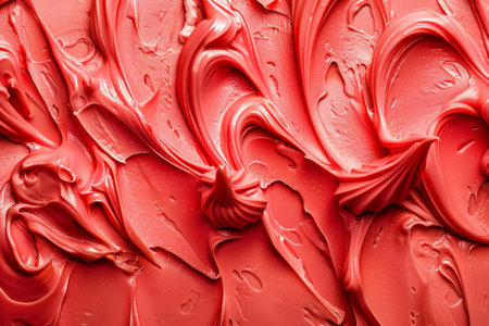 Close-Up Shot of Rich Red Ice Creamの素材