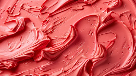 Close-Up Shot of Rich Red Ice Creamの素材