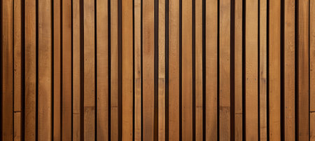 Brown Wood Slats with Varied Heightsの素材