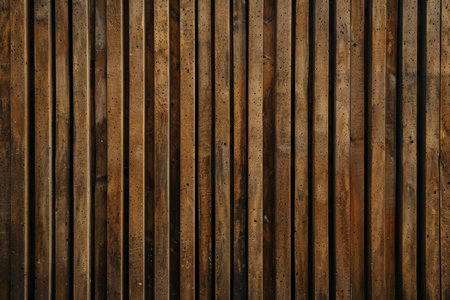 Brown Wood Slats with Varied Heightsの素材