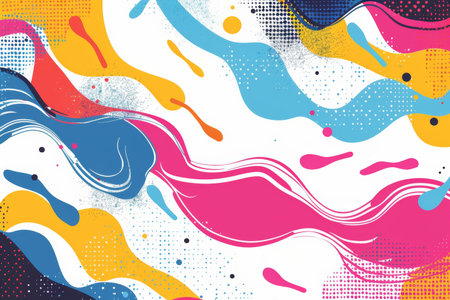 Lively Color Splash Artworkの素材