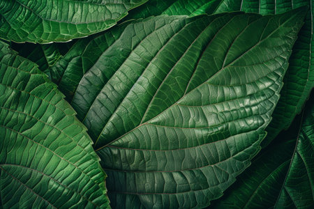 Close-Up View of Abstract Leaf Backgroundの素材