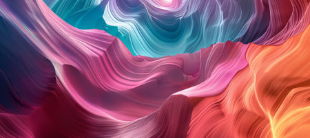 Abstract Nature Background in Pink, Purple, and Tealの素材