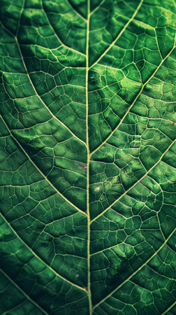 Close-Up View of Abstract Leaf Backgroundの素材