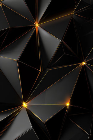 Futuristic Dark Geometric Wallpaper Designの素材