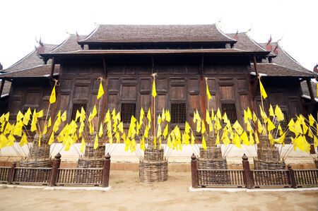 Wat Phan Tao temple , Chiang Mai, Thailand の写真素材