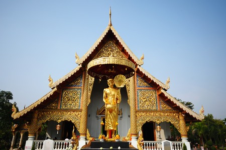 Wat Phra Singh, Chiang Mai, Thailand の写真素材