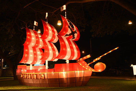 Thailand lantern for thailand new year celebration.のeditorial素材