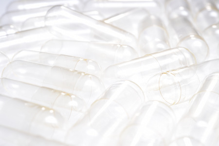 empty capsules for medicine backgroundの写真素材