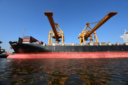 BANGKOK, February 26,2015: Port Authority of Thailand Klongtoey. The biggest port in Bangkok with...