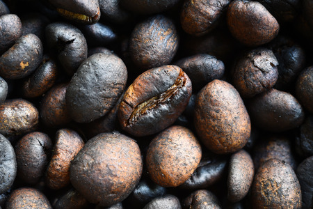 Close up of coffee beans background